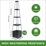 MQFORU 2 Packs Raised Garden Bed Tomato Planter with Trellis, 57" Tomato Cages f... - Image 5