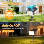 Fabrito 8 Pack Solar Spot Lights Outdoor Waterproof IP67, [108 LEDs, 4 Modes] Du... - Image 3