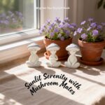 3 Pcs Mushroom Decor Figurines - Meditation Decor Statues for Living Room, Bedro... - Image 8