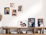 YiPinYin 4x4'' Pink Enamel Square Picture Frame with Acid Free Mat for 3x3'',wit... - Image 7