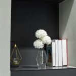 Glacier Series Crystal Vase 6.3-inch High, Modern Crystal Home Office Decor for ... - Image 6
