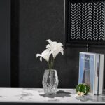 Glacier Series Crystal Vase 6.3-inch High, Modern Crystal Home Office Decor for ... - Image 7