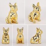 SHENGTIAN 9in French Bulldog Statue, English Bulldog Statue, Gold Bulldog Statue... - Image 7