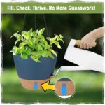 Self-Watering Hanging Planters with Water Level Window, 8/10 Inch Indoor Outdoor... - Image 4
