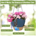 Self-Watering Hanging Planters with Water Level Window, 8/10 Inch Indoor Outdoor... - Image 5