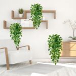 Sggvecsy Fake Hanging Plants 2 Pcs Artificial Hanging Plants Fake Ivy Vine Faux ... - Image 4