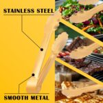 4 Pack Gold Serving Tongs,Metal Serving tongs,for buffet,party,9 Inch,Gold Utens... - Image 6