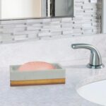 nu steel Concrete, Made of Cement Bath Accessory Set Vanity Countertop, 7pc Luxu... - Image 9