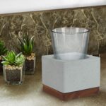 nu steel Concrete, Made of Cement Bath Accessory Set Vanity Countertop, 7pc Luxu... - Image 14
