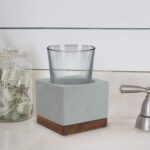 nu steel Concrete, Made of Cement Bath Accessory Set Vanity Countertop, 7pc Luxu... - Image 15