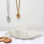 Off White Large Decorative Bowl - 16” Fruit/Key/Purse Bowl for Home Decor - Coff... - Image 8