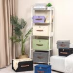 Storage Bins with Zipper Lid Foldable Fabric Lidded Storage Boxes Baskets Cubes ... - Image 5