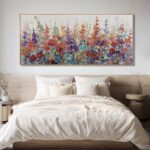 XIANSHOU Colorful Oversized Wall Art Flower Wall Decor Modern Canvas Posters 32"... - Image 7
