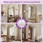 Full Length Mirror, 71"x27" Arched Floor Mirror Freestanding, Floor Standing Ful... - Image 5