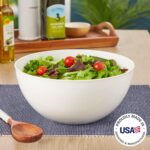 US Acrylic Vista White Plastic Salad and Serving 10-inch Bowls | set of 3 | Reus... - Image 3