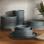 Gibson Elite Tatum Premium Porcelain Matte Reactive Glaze 16-Piece (Service for ... - Image 5
