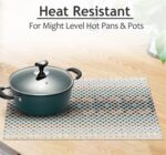 Ruvanti Placemats 100% Cotton 13x19 Inch, Dining Table Placemats Set of 6, Moder... - Image 5