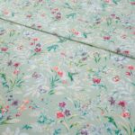 URBONUR Garden Floral Sheets Set Sage Green 4Pcs Full Size, Egyptian Cotton Silk... - Image 4