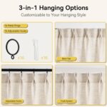 Liz Sheer Pinch Pleated Linen Curtains 108 Inches Long - Light Filtering Pleat C... - Image 6