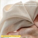 Liz Sheer Pinch Pleated Linen Curtains 108 Inches Long - Light Filtering Pleat C... - Image 7