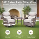 Luxury High Back Outdoor Furniture with 6-Inch Thick Cushions, Patio Furniture S... - Image 4