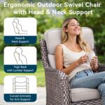 Luxury High Back Outdoor Furniture with 6-Inch Thick Cushions, Patio Furniture S... - Image 5