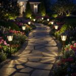 XMCOSY+ Solar Pathway Lights Outdoor, Glass & Stainless Steel Garden Lights with... - Image 8