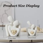 Hugging Couple Statue Ceramic Lover Figurine Home Decor is a Romantic Gift for H... - Image 3