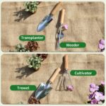Garden Tool Set,10 Piece Garden Kit,Heavy Duty Stainless Steel Gardening Hand To... - Image 4