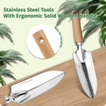 Garden Tool Set,10 Piece Garden Kit,Heavy Duty Stainless Steel Gardening Hand To... - Image 8