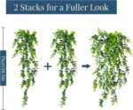 2 Pack Fake Hanging Plants, Artificial Potted Plants for Indoor Outdoor Decor - ... - Image 4