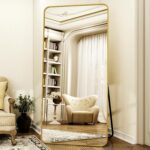 XRAMFY 76"x34" Floor Full Length Mirror Standing Full Body Rounded Corner Rectan... - Image 3