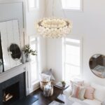 32'' Flower LED Chandelier Large Luxury Crystal Light Fixture Chrome Dimmable Mo... - Image 7