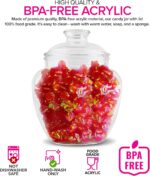 Modern Innovations 80-Ounce Candy & Cookie Jar with Lid, Premium Acrylic Clear A... - Image 3