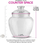 Modern Innovations 80-Ounce Candy & Cookie Jar with Lid, Premium Acrylic Clear A... - Image 4