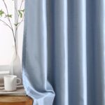 HLC.ME Jefferson Faux Silk Semi Sheer Light Filtering Microfiber Lined Grommet L... - Image 5