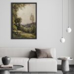 SIGNFORD Framed Canvas Print Wall Art Pastoral Countryside Serene Nature Landsca... - Image 4