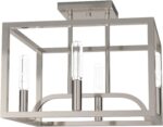 Designers Fountain Uptown 4 Light Semi-Flush Ceiling Light, Satin Platinum, 8841... - Image 5