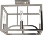 Designers Fountain Uptown 4 Light Semi-Flush Ceiling Light, Satin Platinum, 8841... - Image 7