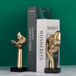 6.5" H Black Gold Art Thinker Figurines 2 PCS, Abstract Small Statues Home Accen... - Image 6