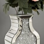 SHYFOY Crushed Diamond Floor Vase, Large Silver Mirror Tall Vases for Floor, Mod... - Image 7