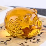Gold Crystal Pig Figurine – Mini K9 Crystal Lucky Pig Statue, Animal Collectible... - Image 5