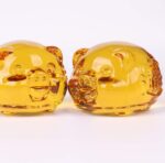 Gold Crystal Pig Figurine – Mini K9 Crystal Lucky Pig Statue, Animal Collectible... - Image 6