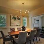 ACNKTZ Gold Chandelier Light Fixture, 6-Light Modern Farmhouse Kitchen Chandelie... - Image 3