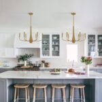 ACNKTZ Gold Chandelier Light Fixture, 6-Light Modern Farmhouse Kitchen Chandelie... - Image 4