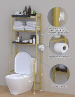 Livilord 3-Tier Over The Toilet Storage, Freestanding Metal Bathroom Shelves wit... - Image 5