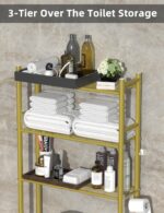 Livilord 3-Tier Over The Toilet Storage, Freestanding Metal Bathroom Shelves wit... - Image 6