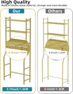 Livilord 3-Tier Over The Toilet Storage, Freestanding Metal Bathroom Shelves wit... - Image 8
