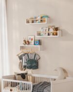 G&W Gruwald Nursery Book Shelves, Set of 3, Wall Bookshelf, Book Shelf for Kids ... - Image 3