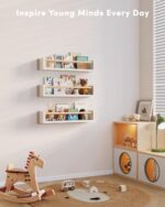 G&W Gruwald Nursery Book Shelves, Set of 3, Wall Bookshelf, Book Shelf for Kids ... - Image 5